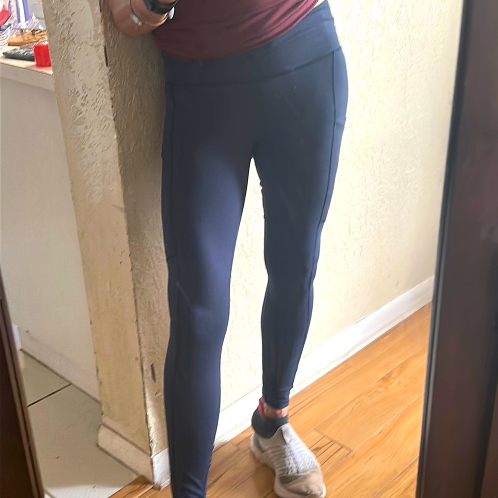 Fabletics Navy Power Hold Compression Leggings , … - image 1